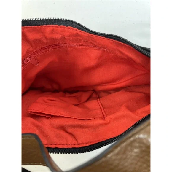 Old Navy Black Vintage Embroidered Bean Shape Butterfly Purse Faux Leather Strap - Picture 7 of 11